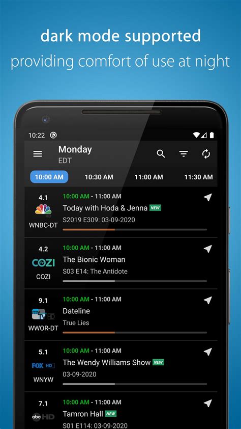 tv listings apk  android