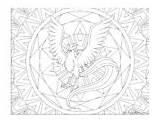 Articuno Zapdos Charizard Legendary Windingpathsart Pngitem Colouring Nicepng Jing sketch template