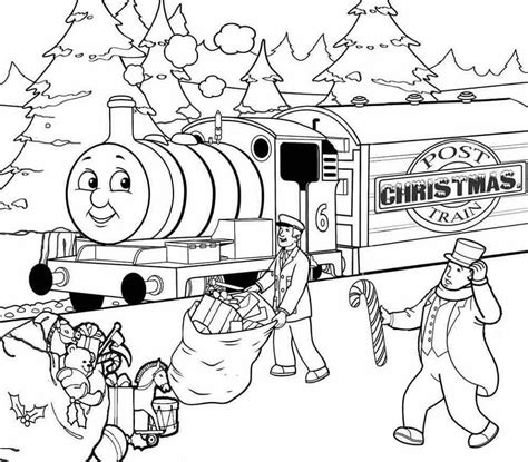 navidad thomas el tren  colorear imprimir  dibujar dibujos