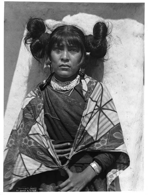 Hopi Indian Maiden In The Village Of Shonguapavi Ca 1901 Hopi