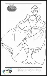 Cinderella Coloring Pages Disney Princess Good Her sketch template