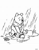 Pooh Winnie Coloring Pages Rainy Rain Printable Drawing Ws Geocities Christmas Da Classic Cloudy Disney Colorare When Away Color Bear sketch template