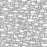 Brick Wall Drawing Vector Drawn Clipart Stone Background Hand Seamless Stonewall Cobblestone Bricks Ink Texture Building Different Broken Ancient Lego sketch template