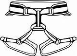 Climbing Harnesses Pinclipart sketch template