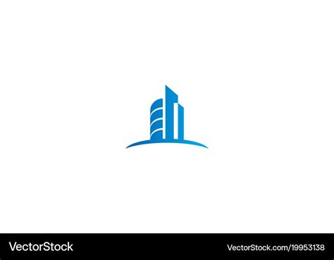 building business company logo royalty  vector image