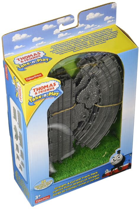 thomas  train straight  curved track pack   play kids