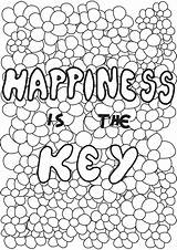 Happiness sketch template