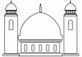 Mosque Masjid Moschee Moschea Ausmalbilder Mewarnai Ramadan Ausdrucken Worksheets Stampare sketch template