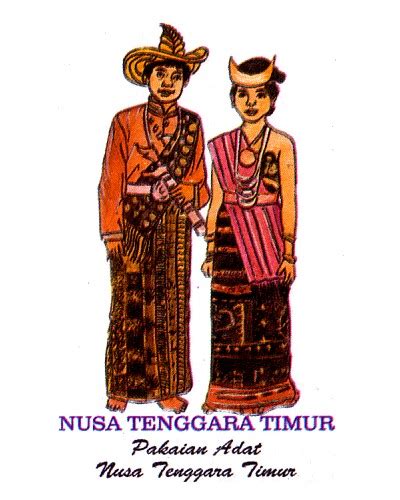 label stiker pakaian adat  indonesia