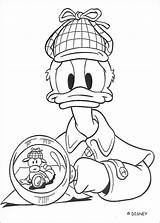 Donald Duck Detective Private Coloring Hellokids Print Color Pages sketch template