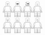 Lego Coloring Pages Printable Paper Head Template Print Printables Colouring Sheets Templates Figures Character Kids Mini Choose Board sketch template