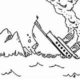 Iceberg Titanic Sinking Into Ot7 Batch Sink Getdrawings sketch template