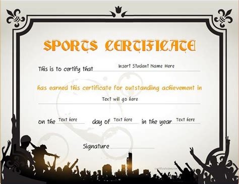sports certificate  silhouettes  people   background
