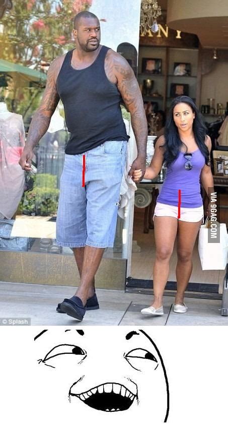 just shaquille o neal with his girlfriend [fixed] 9gag