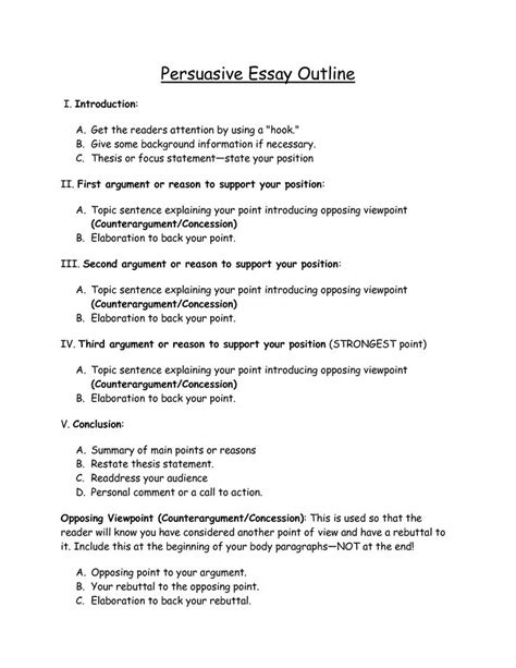 position paper format outline  sample argumentative essay outline