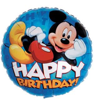 mickey mouse happy birthday foil balloon  karins florist