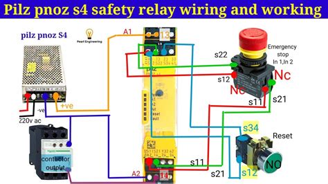 pilz safety relay wiring  working pilz pnoz  relay troubleshooting youtube