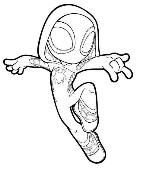 spider woman coloring pages