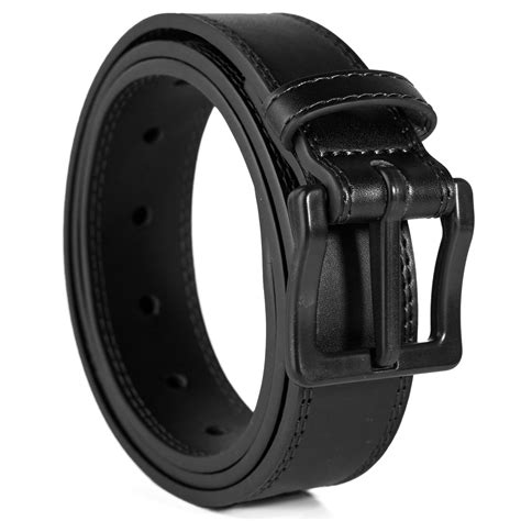 metal  leather belt black itay metal  leather belts