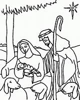Joseph Mary Coloring Pages Jesus Popular Coloringhome sketch template