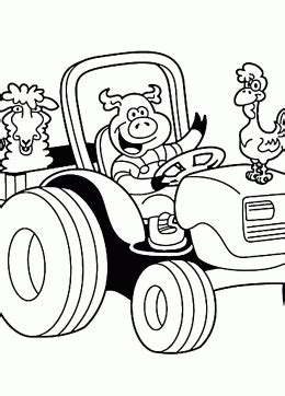 cattle hauler coloring page