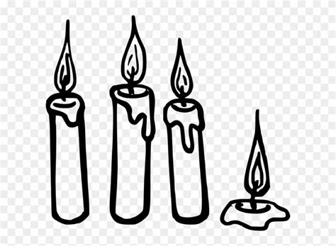 candle flame clipart black  white   cliparts  images