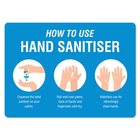 hand sanitiser sign  signmaker