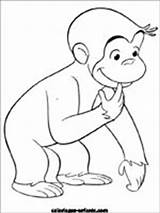 Curious George Coloring Pages Printable Kids Baby Sheets Little Monkey Book Painting Party Zoom Template Noggin Halloween Colouring Color Ones sketch template