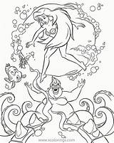 Ursula Mermaid Coloring Pages Little Xcolorings 148k 1100px Resolution Info Type  Size Jpeg sketch template
