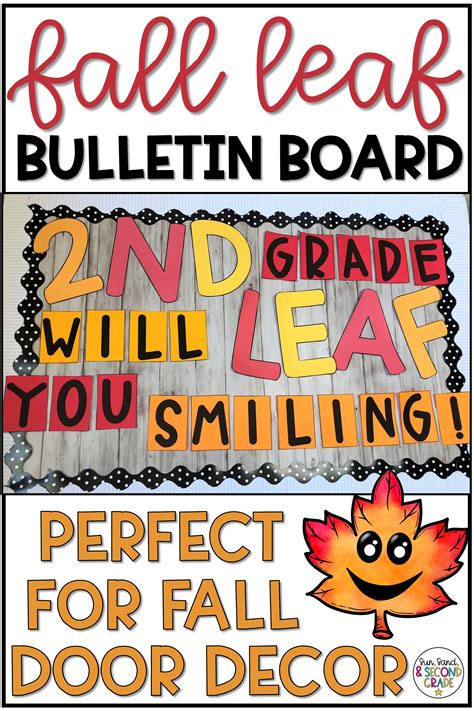 fall leaves bulletin board  door decoration preschool bulletin
