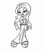 Bratz Coloring Pages Barbie Cowgirl sketch template