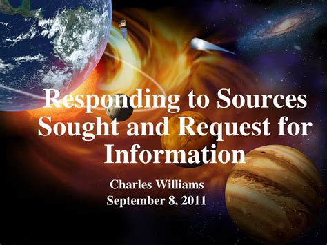 responding  sources sought  request  information