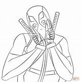 Coloring Deadpool Pages Lovely Printable Drawing Main sketch template