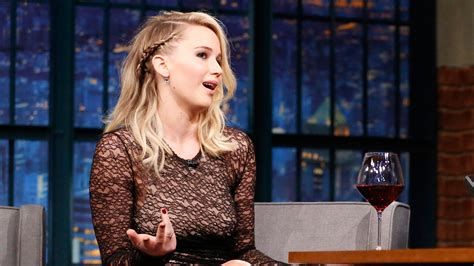 watch late night with seth meyers interview jennifer lawrence got into