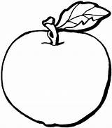 Apfel Ausmalbild Mela Malvorlage Frutta Ausschneiden Einfacher Trinken Fabelhaft Colora Tick sketch template