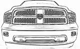 Coloring Pages Dodge Car Ram Hemi Charger 1968 sketch template