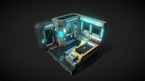 sci fi room 3d model by dedrick koh koribakusuta [bb58f5e] sketchfab