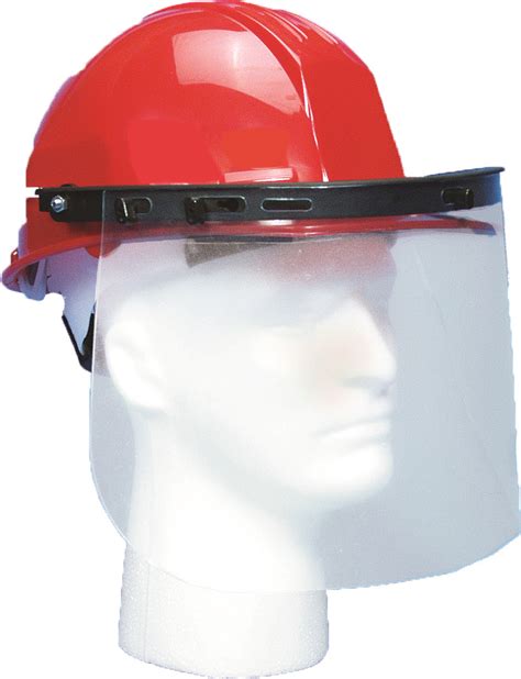 hard hat plastic face shield