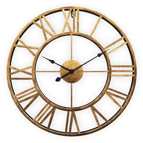 top honderd sensahome wandklok metalen klok stil uurwerk industrieel retro vintage stijl