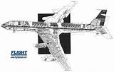 Boeing Cutaway 707 Aircraft Drawings Drawing Airliner Md Douglas Mcdonnell Choose Board sketch template