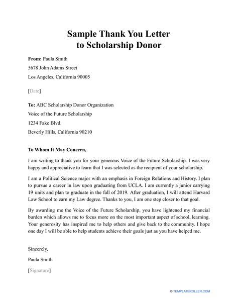 scholarship   note template