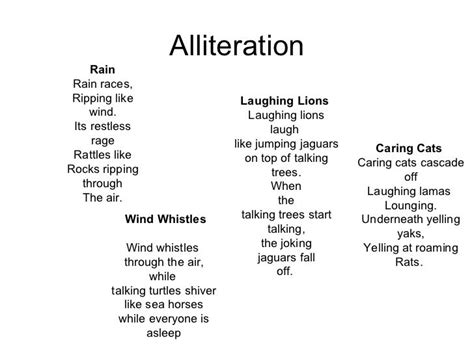 examples  alliteration  poetry