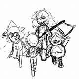 Deltarune Tend Lineart Sketches sketch template