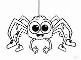 Monkey Pages Coloring Cute Getcolorings Spider sketch template