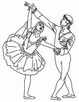 Ballet Leaps Dancer Dancers sketch template