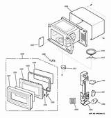 Parts Ge Microwave Model Oven Door Searspartsdirect Part Latch Board sketch template