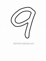 Number Coloring Printable Outline Cut Printablee Outs Via sketch template