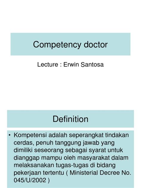 doctor competency competence human resources family medicine