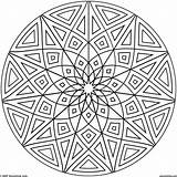 Coloring Kaleidoscope Pages Adults Popular sketch template