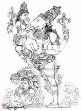 Vishnu Drawing Lord Drawings Varaha God Asura Hindu Draw Portfolios Paintings Getdrawings Choose Board Painting sketch template